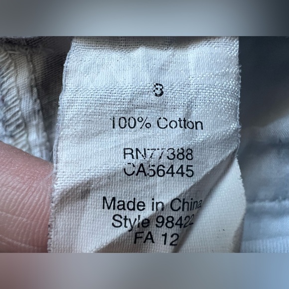 J. Crew 100% Cotton Black & White Animal Leopard Print Chino Shorts. Size 8 - Picture 7 of 10